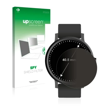 Face avant d’un emballage produit avec le logo de la marque upscreen. À côté, l’appareil Montres (Circulaire, ø: 40.5 mm) est 