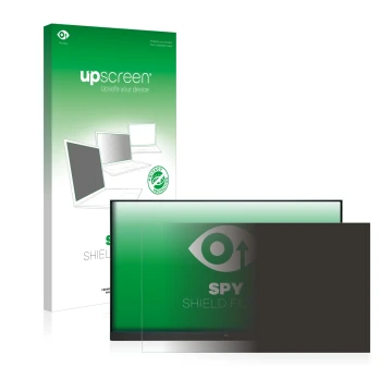 Face avant d’un emballage produit avec le logo de la marque upscreen. À côté, l’appareil HP E24i G4 WUXGA-Monitor est représen