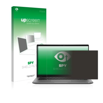 Face avant d’un emballage produit avec le logo de la marque upscreen. À côté, l’appareil Dell Latitude 14 7430 est représenté 