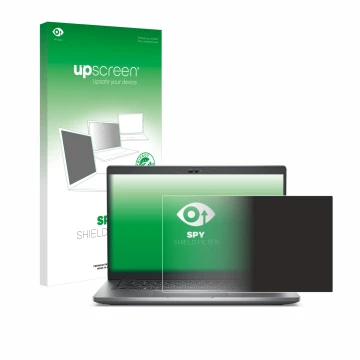 Face avant d’un emballage produit avec le logo de la marque upscreen. À côté, l’appareil Dell Latitude 5430 Non-Touch est repr