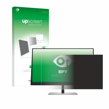 Face avant d’un emballage produit avec le logo de la marque upscreen. À côté, l’appareil HP E24 G5 Non-Touch est représenté av