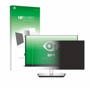 Face avant d’un emballage produit avec le logo de la marque upscreen. À côté, l’appareil Dell P2424HT est représenté avec la p