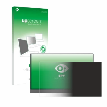 Face avant d’un emballage produit avec le logo de la marque upscreen. À côté, l’appareil Arzopa Z1FC 16.1