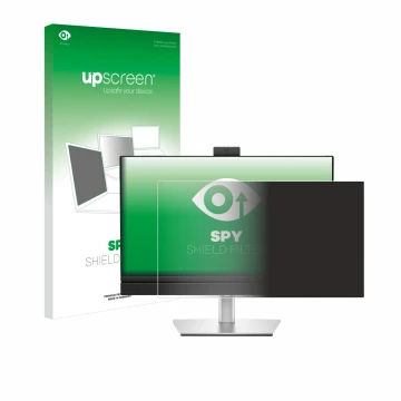 Face avant d’un emballage produit avec le logo de la marque upscreen. À côté, l’appareil Dell Pro 24 All-in-One PC est représe