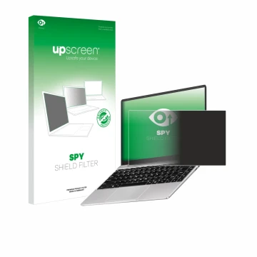 Face avant d’un emballage produit avec le logo de la marque upscreen. À côté, l’appareil Notodd N200 14