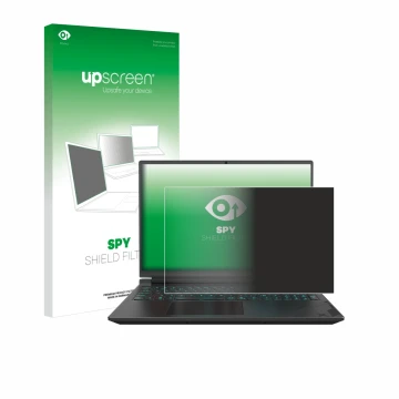 Face avant d’un emballage produit avec le logo de la marque upscreen. À côté, l’appareil Gigabyte G6X est représenté avec la p