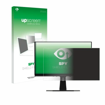 Face avant d’un emballage produit avec le logo de la marque upscreen. À côté, l’appareil ViewSonic XG273 est représenté avec l