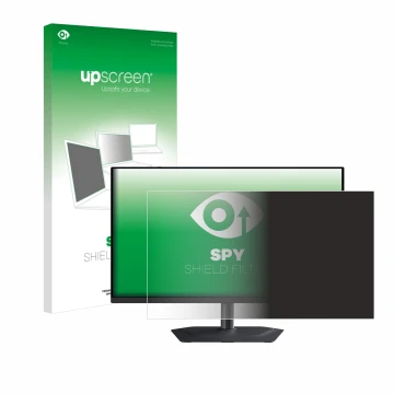 Face avant d’un emballage produit avec le logo de la marque upscreen. À côté, l’appareil Gigabyte MO27U2 est représenté avec l