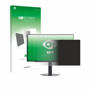 Face avant d’un emballage produit avec le logo de la marque upscreen. À côté, l’appareil LG UltraGear 27GX704A est représenté 