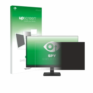 Face avant d’un emballage produit avec le logo de la marque upscreen. À côté, l’appareil Lenovo L24-4e est représenté avec la 