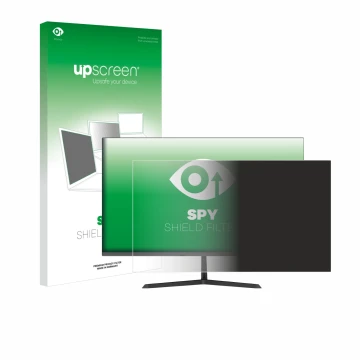 Face avant d’un emballage produit avec le logo de la marque upscreen. À côté, l’appareil Minifire MF27X3AL est représenté avec