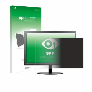 Face avant d’un emballage produit avec le logo de la marque upscreen. À côté, l’appareil Lenovo ThinkVision T2054p est représe
