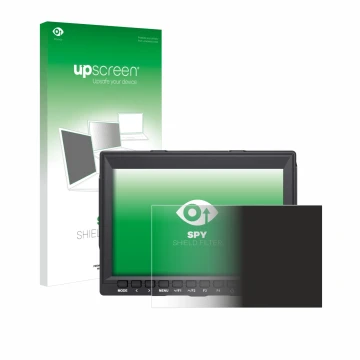 Face avant d’un emballage produit avec le logo de la marque upscreen. À côté, l’appareil Feelworld FW759 7