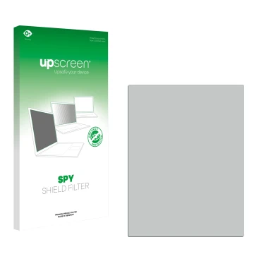 Face avant d’un emballage produit avec le logo de la marque upscreen. À côté se trouve la protection d’écran correspondante.