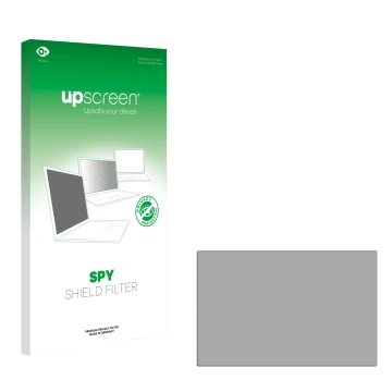 Face avant d’un emballage produit avec le logo de la marque upscreen. À côté se trouve la protection d’écran correspondante.