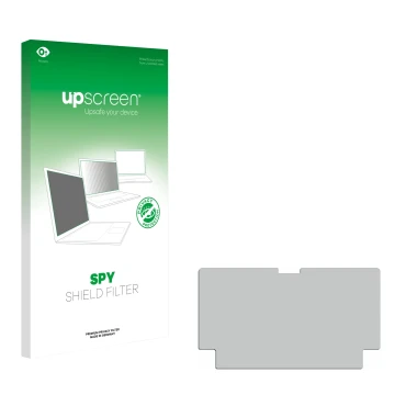 Face avant d’un emballage produit avec le logo de la marque upscreen. À côté se trouve la protection d’écran correspondante.