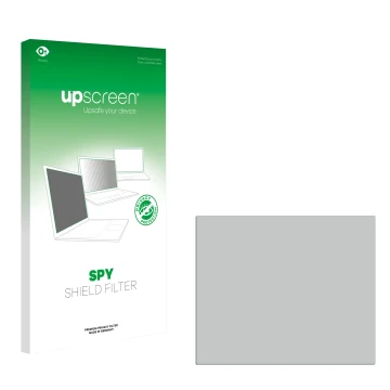 Face avant d’un emballage produit avec le logo de la marque upscreen. À côté se trouve la protection d’écran correspondante.