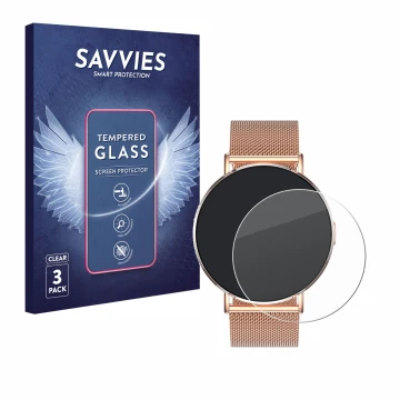 Face avant d’un emballage produit avec le logo de la marque Savvies. À côté, l’appareil Levowatch Eve 1.3