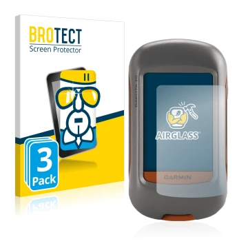 Face avant d’un emballage produit avec le logo de la marque BROTECT. À côté, l’appareil Garmin Dakota 20 est représenté avec l