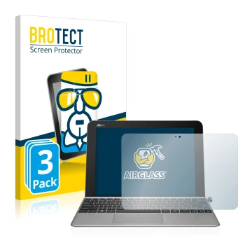 Face avant d’un emballage produit avec le logo de la marque BROTECT. À côté, l’appareil ASUS Transformer Mini T102HA est repré