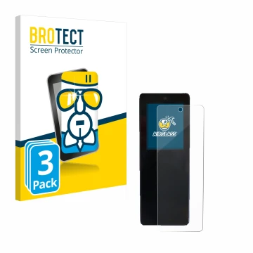 Face avant d’un emballage produit avec le logo de la marque BROTECT. À côté, l’appareil Stromer ST2 Omni-Display est représent