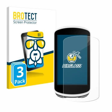 Face avant d’un emballage produit avec le logo de la marque BROTECT. À côté, l’appareil Garmin Edge 1030 est représenté avec l