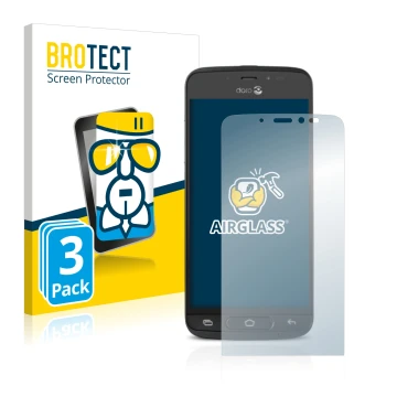 Face avant d’un emballage produit avec le logo de la marque BROTECT. À côté, l’appareil Doro 8040 est représenté avec la prote