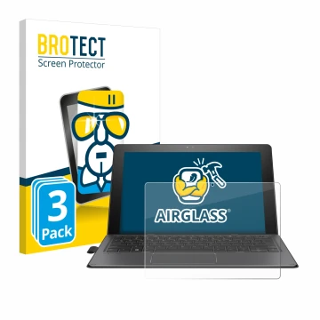 Face avant d’un emballage produit avec le logo de la marque BROTECT. À côté, l’appareil HP Pro x2 612 G2 est représenté avec l