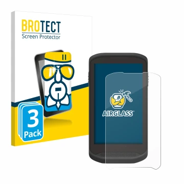 Face avant d’un emballage produit avec le logo de la marque BROTECT. À côté, l’appareil Zebra TC25 est représenté avec la prot