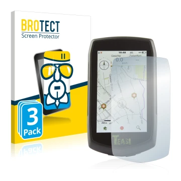 Face avant d’un emballage produit avec le logo de la marque BROTECT. À côté, l’appareil A-Rival Teasi One4 est représenté avec