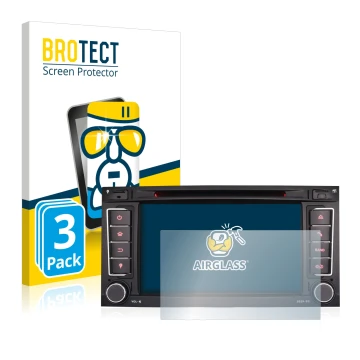 Face avant d’un emballage produit avec le logo de la marque BROTECT. À côté, l’appareil Erisin ES 7856T 7