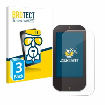 Face avant d’un emballage produit avec le logo de la marque BROTECT. À côté, l’appareil Garmin Approach G80 est représenté ave