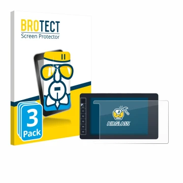 Face avant d’un emballage produit avec le logo de la marque BROTECT. À côté, l’appareil SmallHD 703 Bolt Wireless Monitor est 