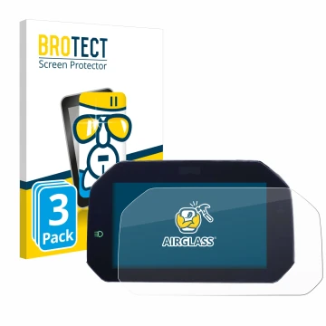 Face avant d’un emballage produit avec le logo de la marque BROTECT. À côté, l’appareil BMW F850GS 2018-2020 Connectivity TFT 