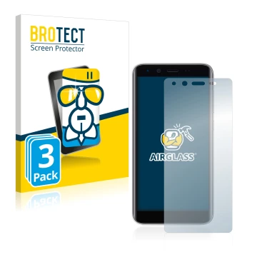 Face avant d’un emballage produit avec le logo de la marque BROTECT. À côté, l’appareil Emporia Smart 3 mini est représenté av