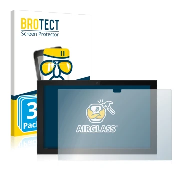 Face avant d’un emballage produit avec le logo de la marque BROTECT. À côté, l’appareil Lenovo IdeaPad Duet 3i (en paysage) es