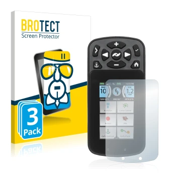 Face avant d’un emballage produit avec le logo de la marque BROTECT. À côté, l’appareil Minn Kota I-Pilot Link est représenté 