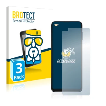 Face avant d’un emballage produit avec le logo de la marque BROTECT. À côté, l’appareil Motorola Moto G 5G Plus est représenté