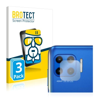 Face avant d’un emballage produit avec le logo de la marque BROTECT. À côté, l’appareil Motorola Moto G 5G Plus (Caméra UNIQUE