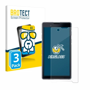 Face avant d’un emballage produit avec le logo de la marque BROTECT. À côté, l’appareil Bittium Tough Mobile 2 est représenté 