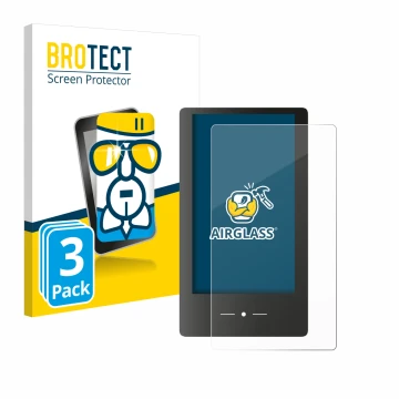 Face avant d’un emballage produit avec le logo de la marque BROTECT. À côté, l’appareil REINER SCT timeCard Terminal 3 est rep