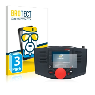 Face avant d’un emballage produit avec le logo de la marque BROTECT. À côté, l’appareil Märklin Mobile Station 2 60657 est rep