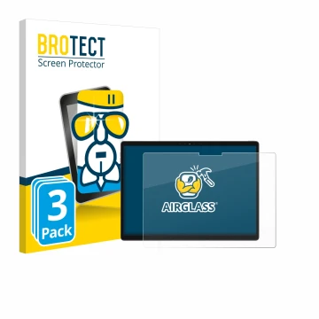 Face avant d’un emballage produit avec le logo de la marque BROTECT. À côté, l’appareil Dell Latitude 7320 Detachable est repr