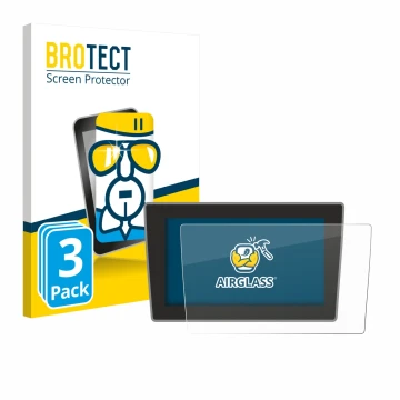 Face avant d’un emballage produit avec le logo de la marque BROTECT. À côté, l’appareil Volkswagen Arteon Shooting Brake 2021 