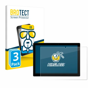 Face avant d’un emballage produit avec le logo de la marque BROTECT. À côté, l’appareil Hyrican Enwo Pad est représenté avec l