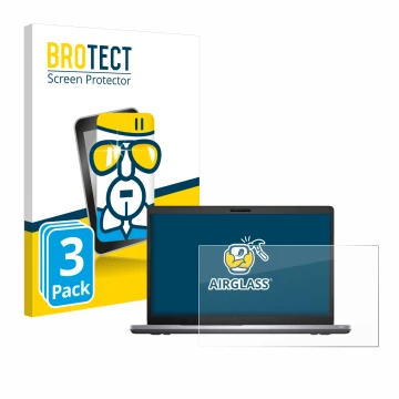 Face avant d’un emballage produit avec le logo de la marque BROTECT. À côté, l’appareil Dell Latitude 5510 est représenté avec
