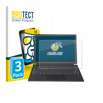 Face avant d’un emballage produit avec le logo de la marque BROTECT. À côté, l’appareil Wortmann Terra Pad 1262 est représenté