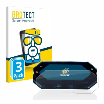 Face avant d’un emballage produit avec le logo de la marque BROTECT. À côté, l’appareil Yamaha MT-07 2021 est représenté avec 