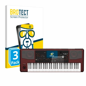 Face avant d’un emballage produit avec le logo de la marque BROTECT. À côté, l’appareil KORG Pa1000 est représenté avec la pro
