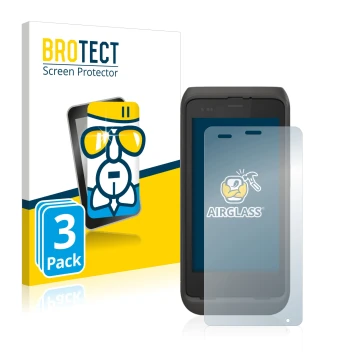 Face avant d’un emballage produit avec le logo de la marque BROTECT. À côté, l’appareil Honeywell CT45 XP est représenté avec 